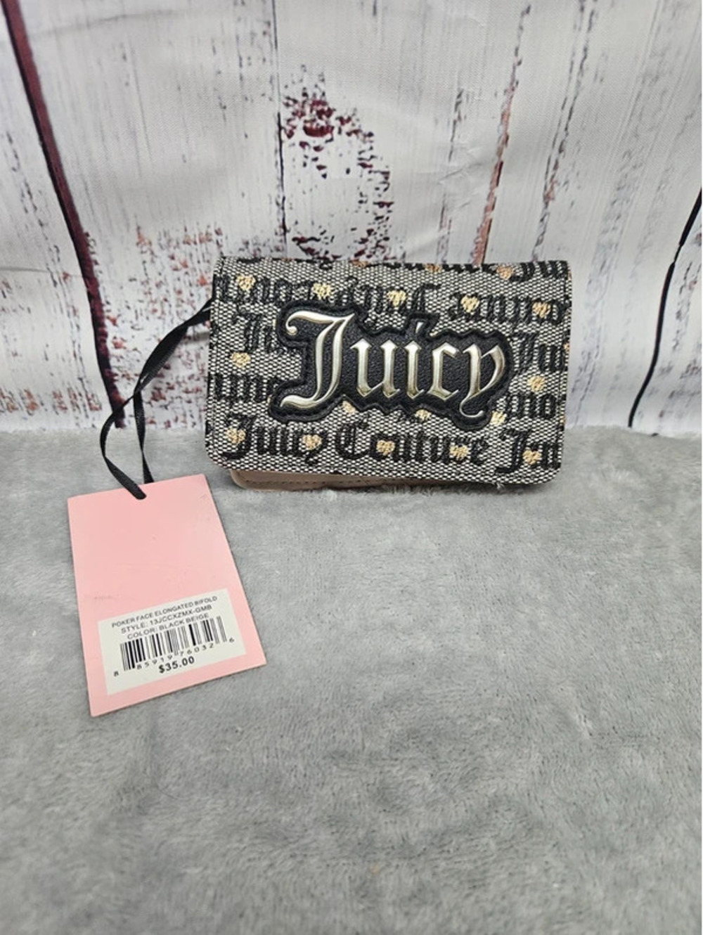 Juicy Couture Poker Face Slim Bifold Wallet